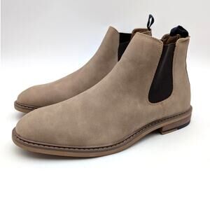 Madden Estiban Cheslea Ankle Boots Round Toe Men's Taupe Size US9 EU42